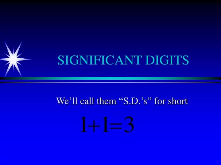 significant digits