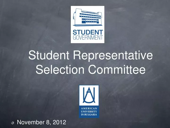 student representative selection committee