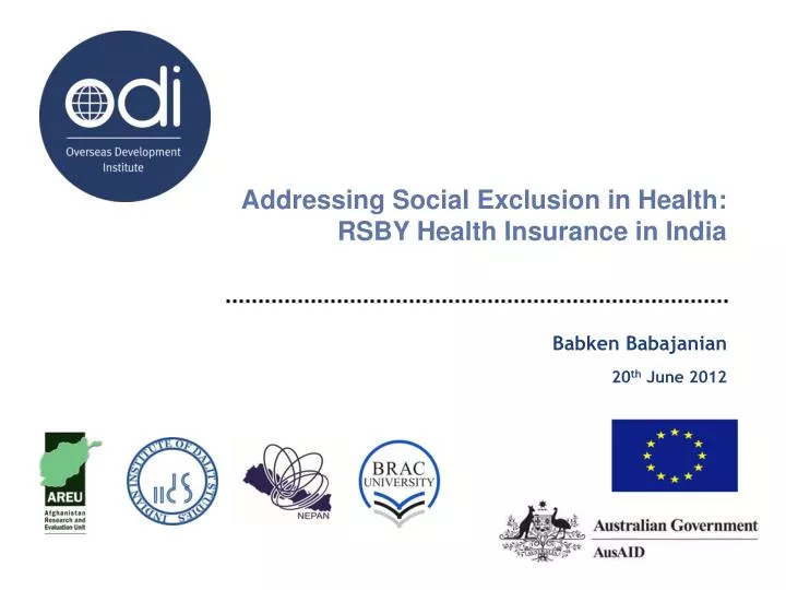 addressing social exclusion in health rsby health insurance in india