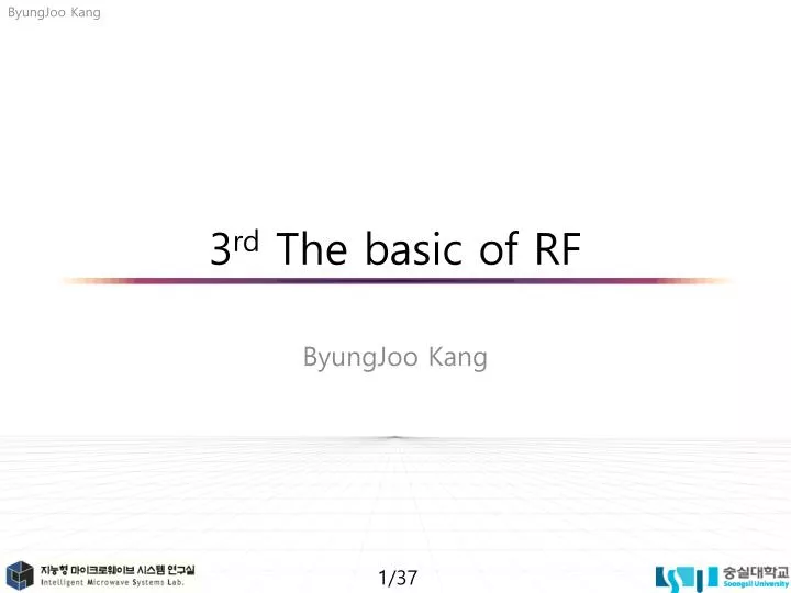 3 rd the basic of rf