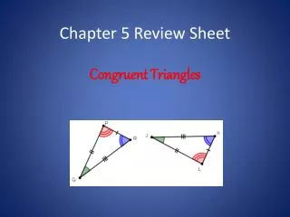 Chapter 5 Review Sheet