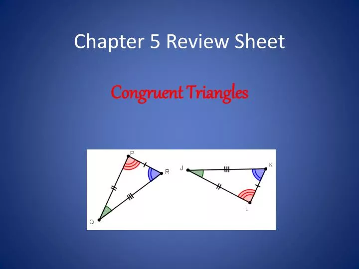 chapter 5 review sheet