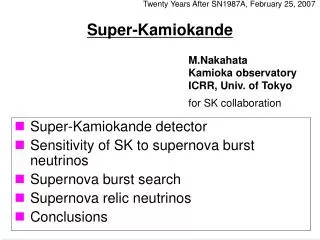 Super-Kamiokande