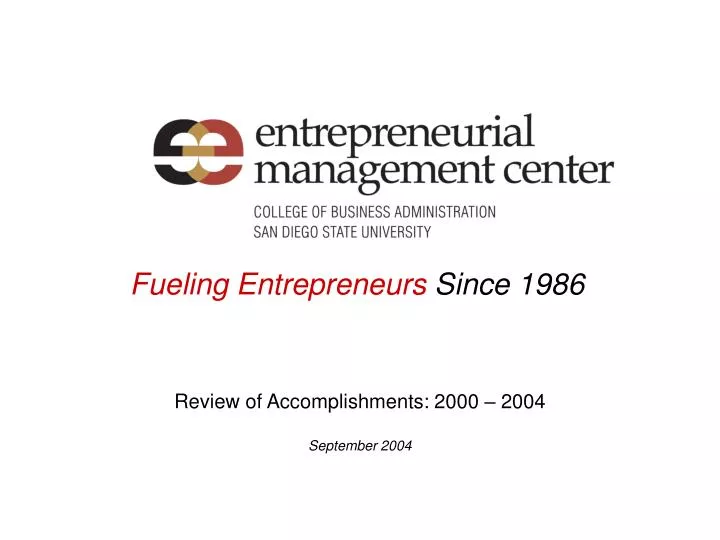 fueling entrepreneurs since 1986