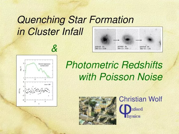photometric redshifts with poisson noise