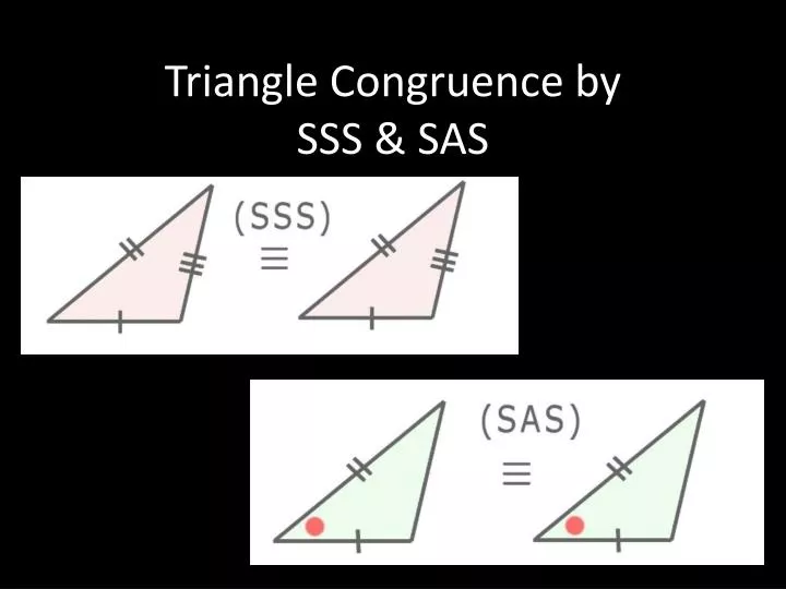 triangle congruence by sss sas