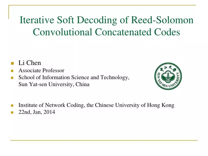 iterative soft decoding of reed solomon convolutional concatenated codes