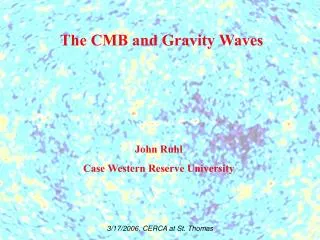 The CMB and Gravity Waves