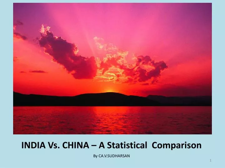 india vs china a statistical comparison
