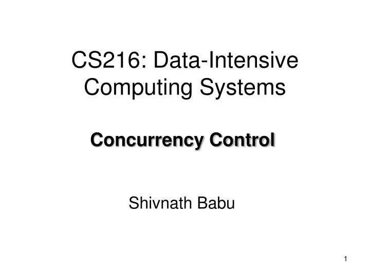 cs216 data intensive computing systems