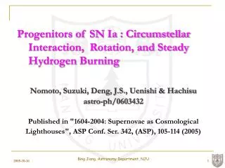 Progenitors of SN Ia : Circumstellar Interaction, Rotation, and Steady Hydrogen Burning