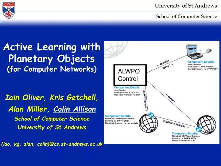 active learning with planetary objects for computer networks
