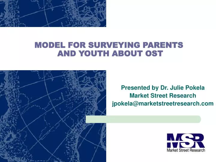 model for surveying parents and youth about ost