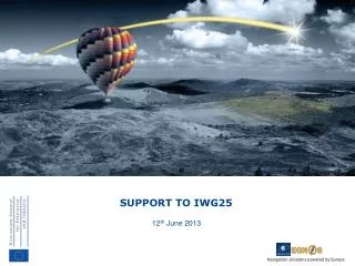 SUPPORT TO IWG25