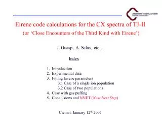 Eirene code calculations for the CX spectra of TJ-II