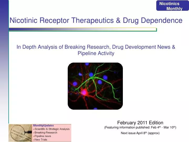 nicotinic receptor therapeutics drug dependence