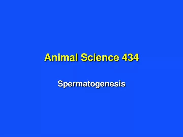 animal science 434