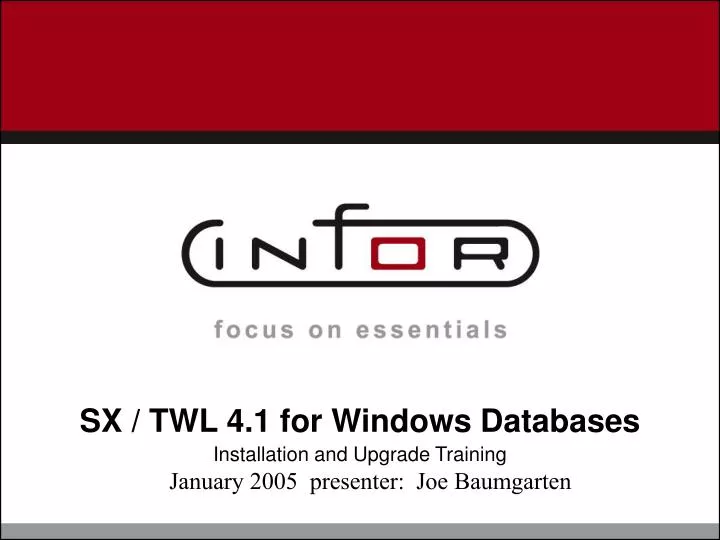 sx twl 4 1 for windows databases