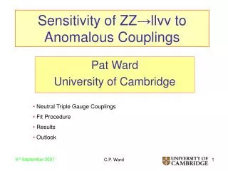 Sensitivity of ZZ ? ll ?? to Anomalous Couplings