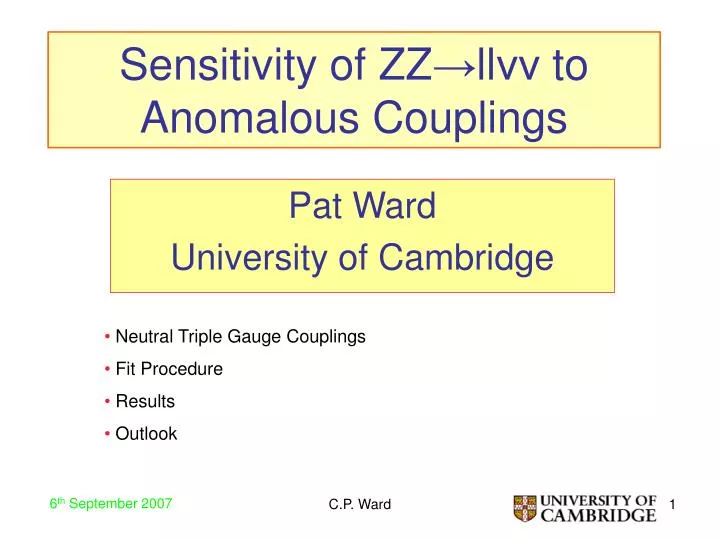 sensitivity of zz ll to anomalous couplings