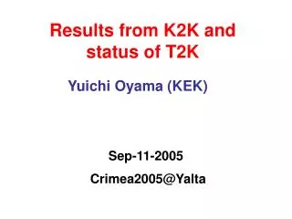 Results from K2K and status of T2K