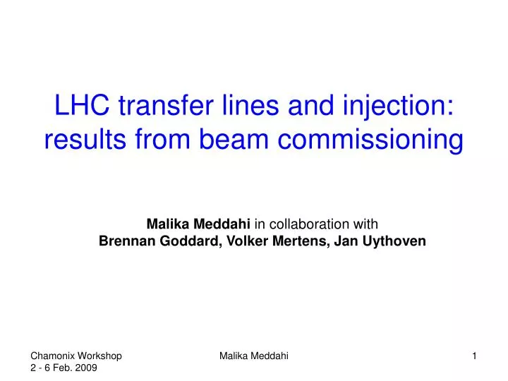 lhc transfer lines and injection results from beam commissioning