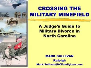 CROSSING THE MILITARY MINEFIELD