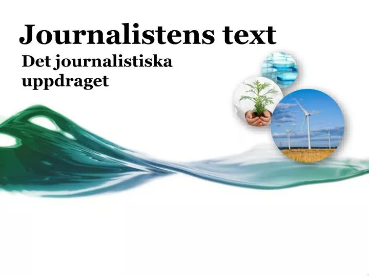 journalistens text