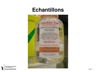 echantillons