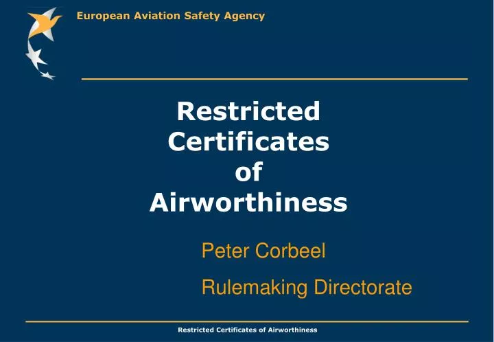 restricted certificates of airworthiness