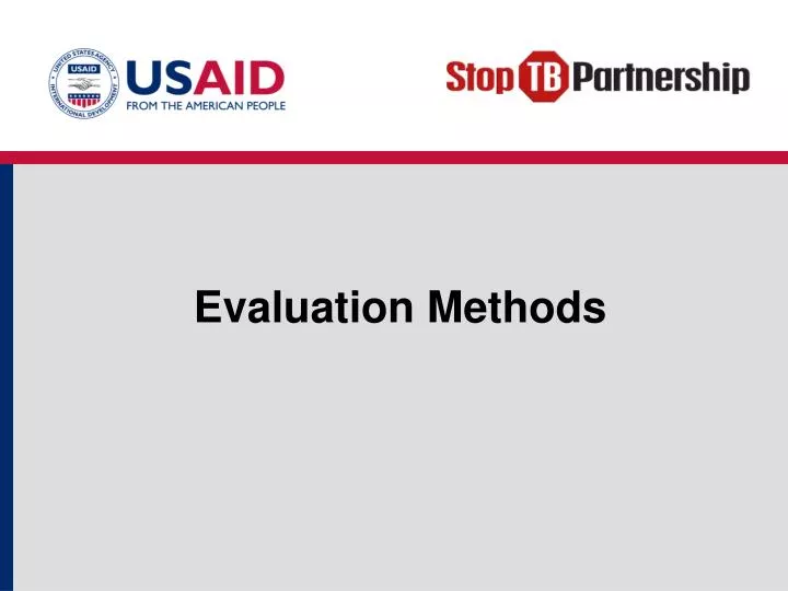 evaluation methods