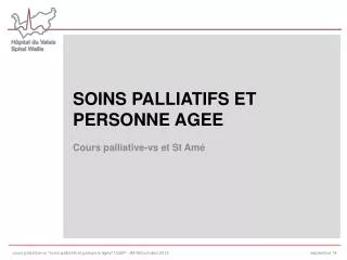 soins palliatifs et personne agee