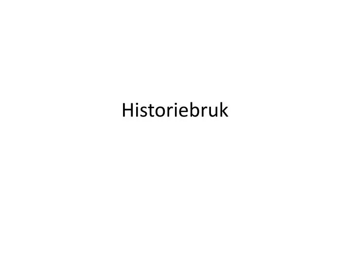 historiebruk