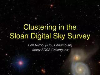 Clustering in the Sloan Digital Sky Survey