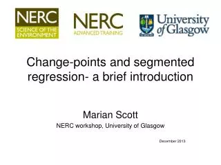 Change-points and segmented regression- a brief introduction