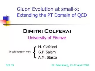 Gluon Evolution at small-x : Extending the PT Domain of QCD