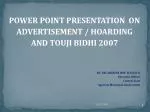 Guidelines for Hoarding Advertisement Regulations and Tax Imposition in Agartala Municipal Corporation - slide 1
