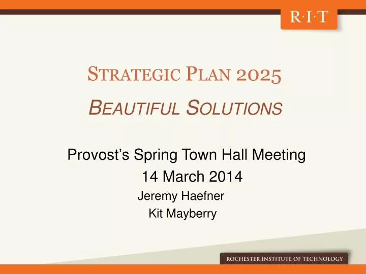 strategic plan 2025 beautiful solutions