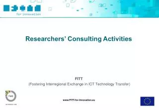 FITT (Fostering Interregional Exchange in ICT Technology Transfer)