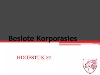 beslote korporasies