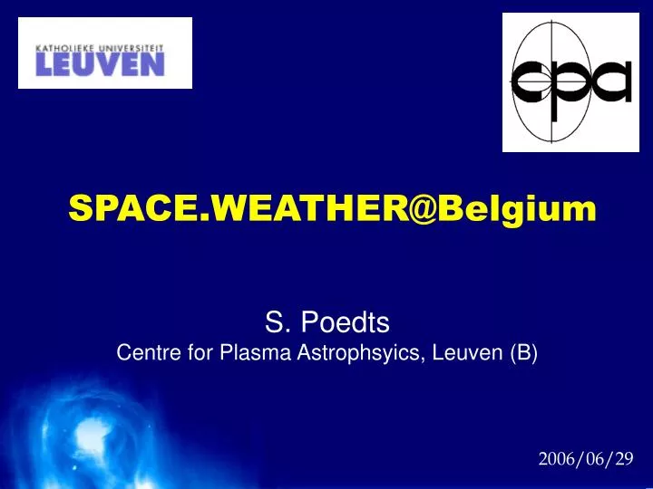 space weather@belgium