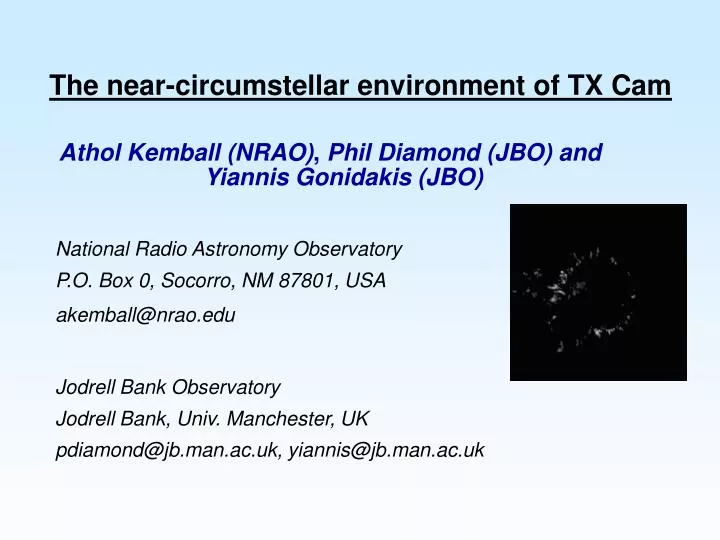 the near circumstellar environment of tx cam