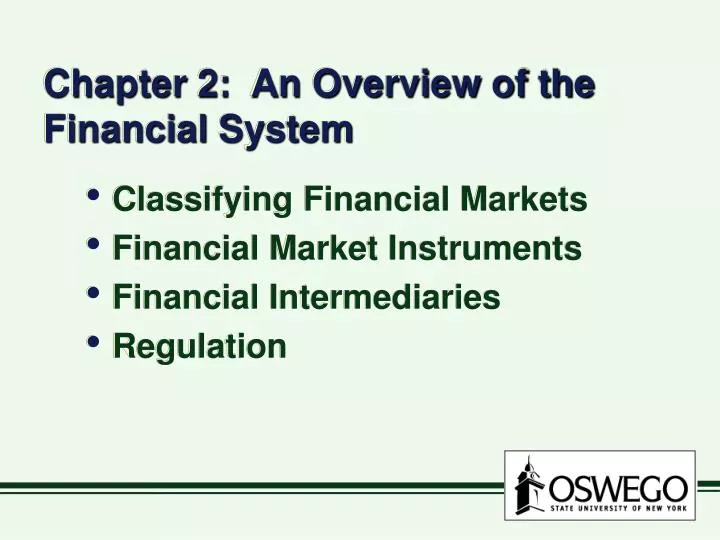 chapter 2 an overview of the financial system