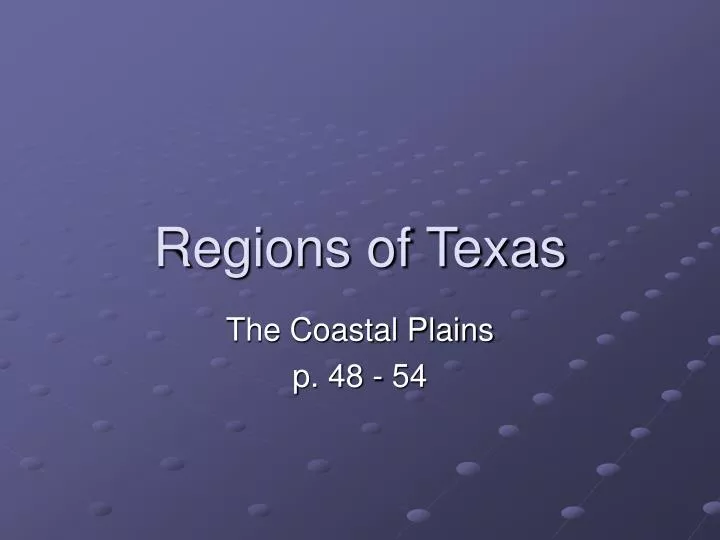 regions of texas