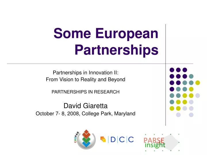 some european partnerships