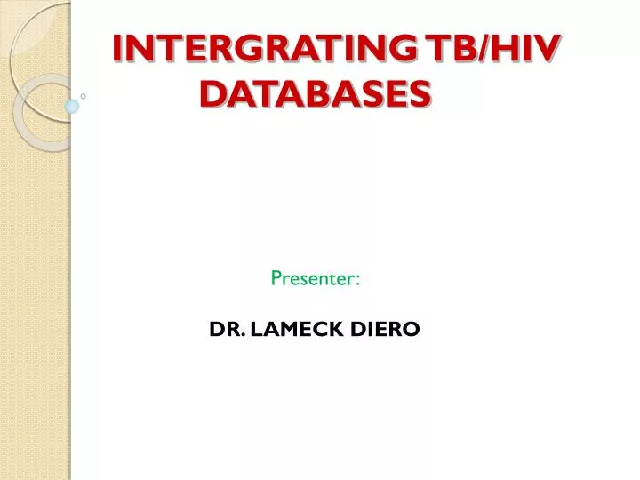 intergrating tb hiv databases