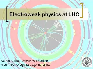 Electroweak physics at LHC