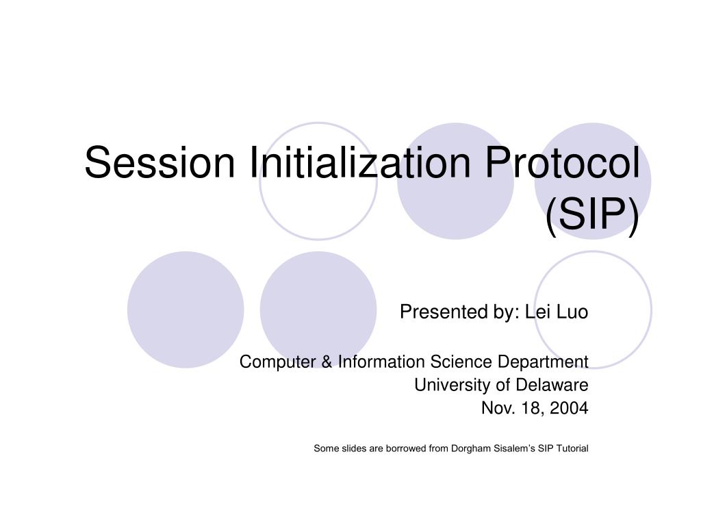 PPT - Session Initialization Protocol (SIP) PowerPoint Presentation ...