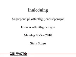 innledning