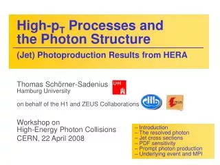 High-p T Processes and the Photon Structure (Jet) Photoproduction Results from HERA